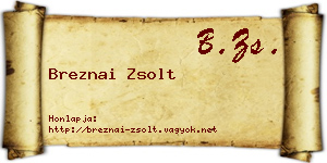 Breznai Zsolt névjegykártya